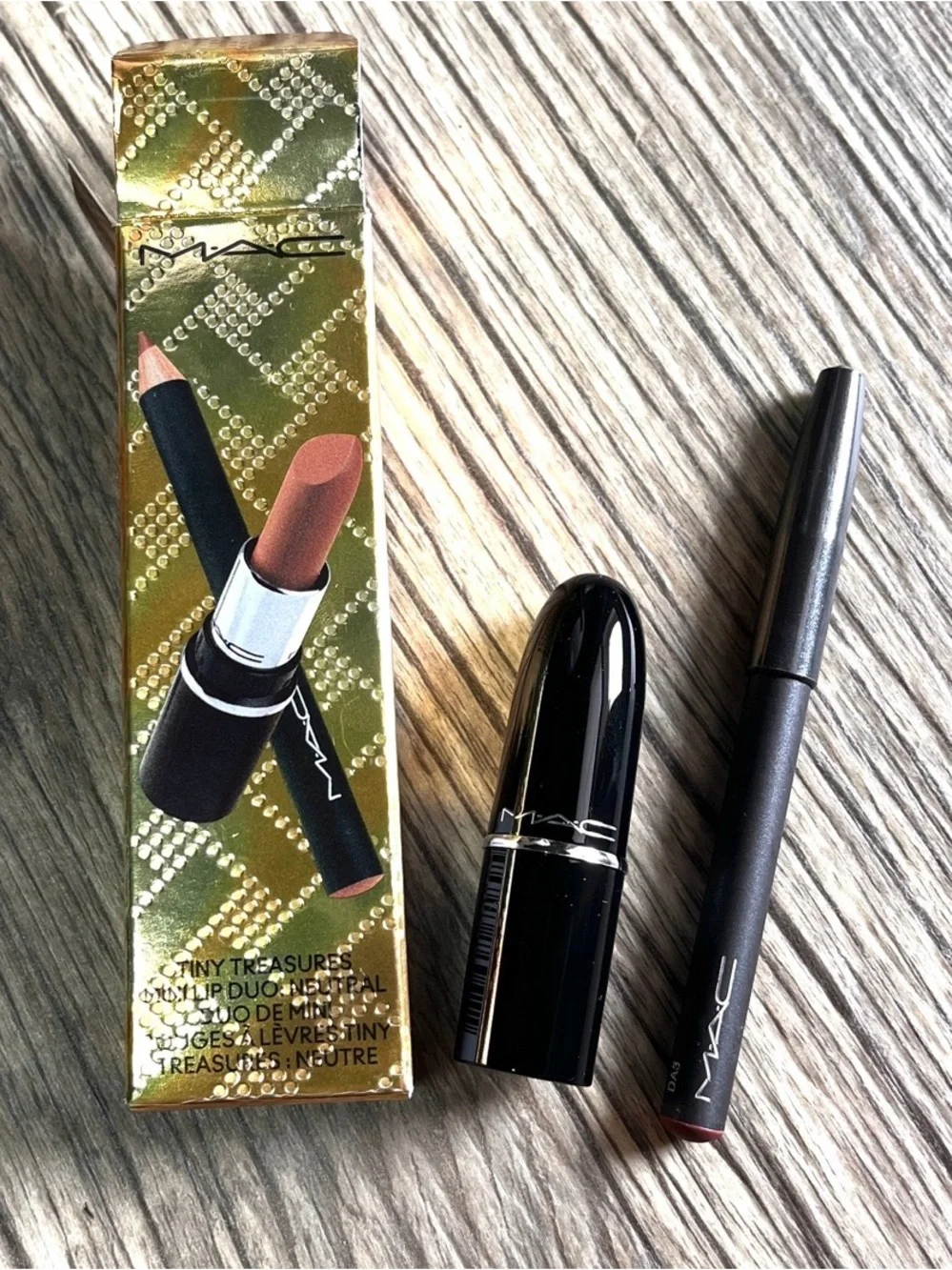 MAC Tiny Treasures Mini Lipstick + Lip Liner/Pencil Set - WHIRL & POSH PIT - NIB